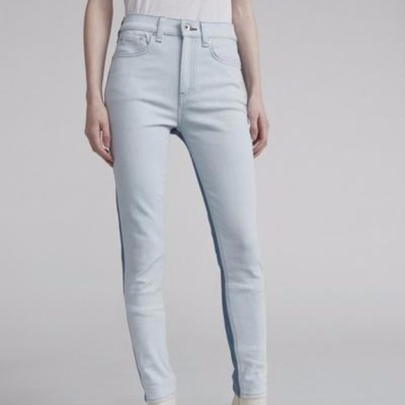 rag&bone High Rise Skinny Jeans Double Blues 6/28 - Picture 3 of 7